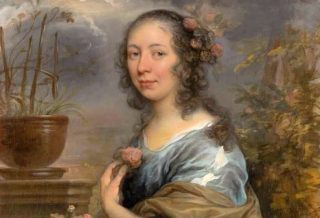Margaretha Tulp geschilderd door Govert Flinck, Collectie Six, Amsterdam (detail)