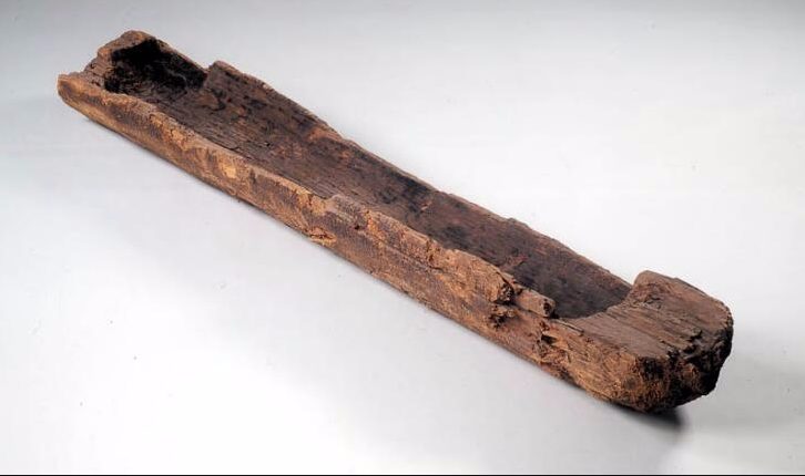 De kano van Pesse, voor zover bekend de oudste ontdekte boot ter wereld (8200 en 7600 v.Chr.) - cc