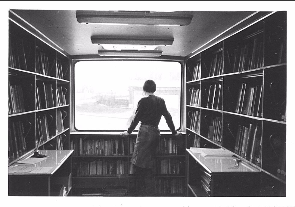 Nederlandse bibliobus met uitzicht, 1967