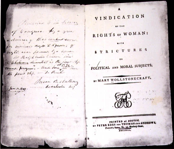 A Vindication of the Rights of Woman, 1792