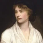 Mary Wollstonecraft op een schilderij vanJohn Opie, ca. 1797