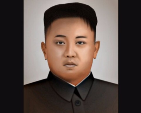 Portret van Kim Jong-Un