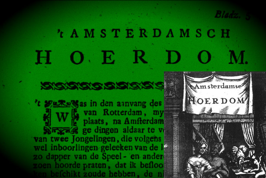 't Amsterdamsche Hoerdom - 'Seksuele Lonely Planet' uit de Gouden Eeuw (Delpher)