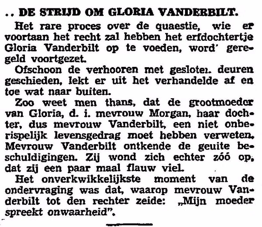 Bericht in de krant Het Vaderland van 3-11-1934 (Delpher)