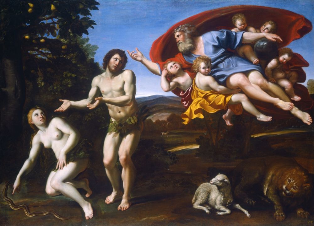 Adam en Eva na de zondeval - Domenichino - National Gallery of Art, Washington