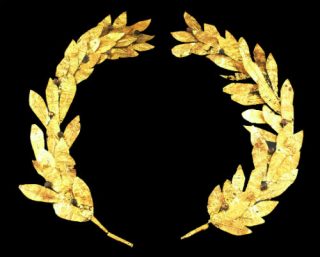 Gouden lauwerkrans uit de vierde of derde eeuw coor Christus (wiki)