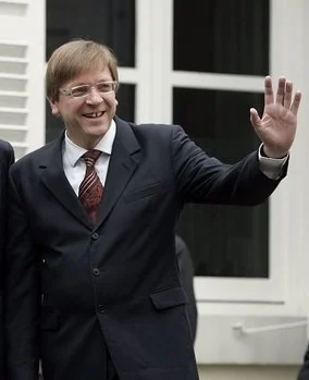 Guy Verhofstadt als premier in 2005 (Witte Huis)