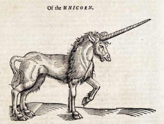 Houtsnede van een eenhoorn, 1658