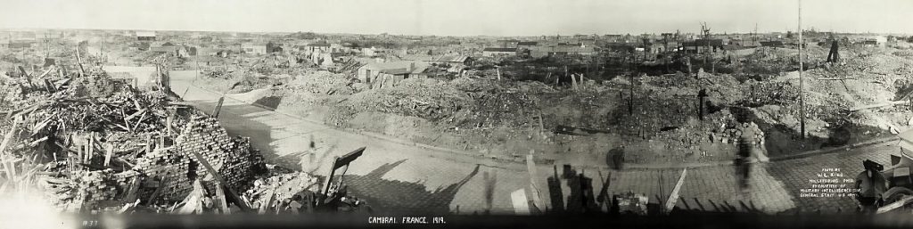 Verwoestingen in Cambrai (Foto uit 1919)