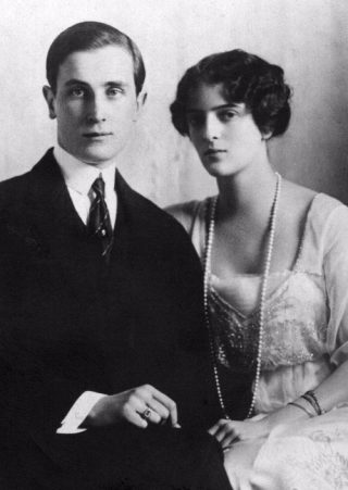Felix Joesoepov en zijn vrouw Irina in 1915