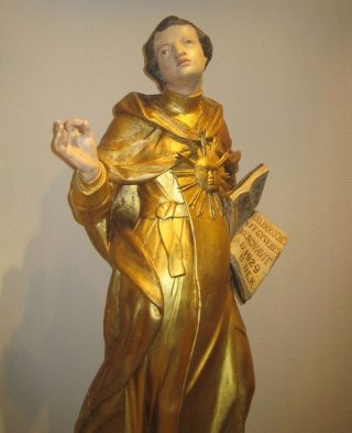 Zeventiende-eeuws sculptuur van Thomas van Aquino - cc