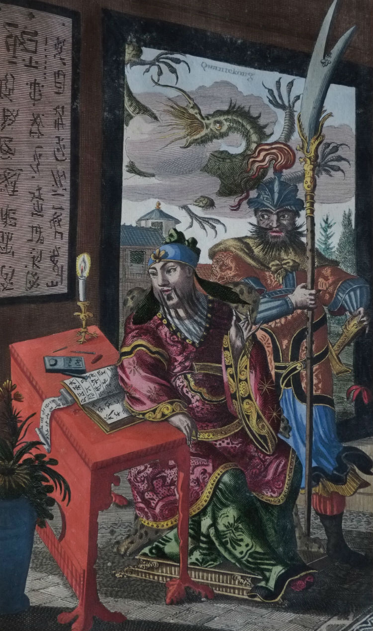 Anoniem, prent uit Olfert Dapper, Gedenkwaerdig bedryf in het Keizerrijk van Taising of Sina, 1670, Bijzondere Collecties, Universiteit van Amsterdam