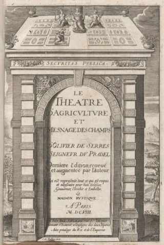 Le theatre d'agriculture, Saugrain, 1608