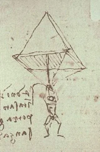 De parachute van Da Vinci