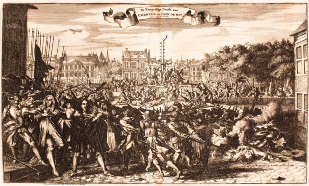 "De Rampzalige Doodt van Cornelis en Joan de Wit den 20. Augusti 1672". 