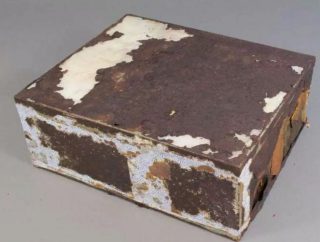 Blik waarin de cake zat  (Foto Antarctic Heritage Trust)