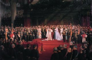 De inhuldiging van koningin Wilhelmina in 1898, Nicolaas van der Waay (Publiek Domein - wiki - Paleis Het Loo)