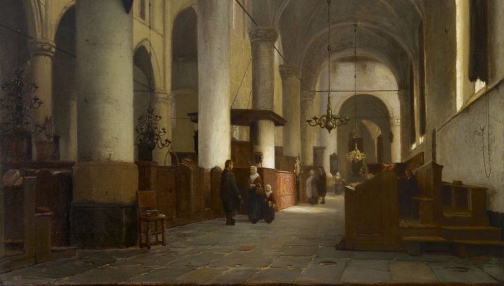 Interieur van de Grote Kerk te Naarden - Jan Jacob Schenkel, detail (Grote Kerk Naarden)