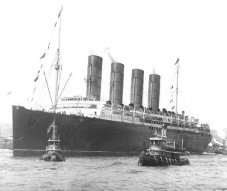  De  SS Lusitania in 1907