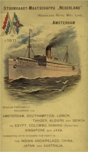  Boekje van de SMN uit 1911, enkele jaren voor het uitbreken van de Eerste Wereldoorlog. Bron: Wikimedia Commons