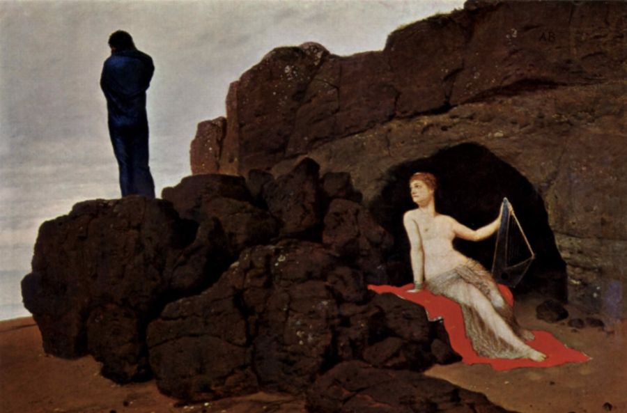 Odysseus en Kalypso (Arnold Böcklin, 1883, Kunstmuseum Basel)