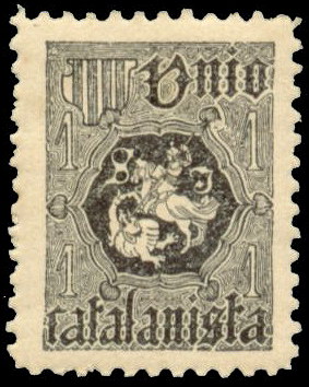Postzegel van de Unió Catalanista uitl 1899