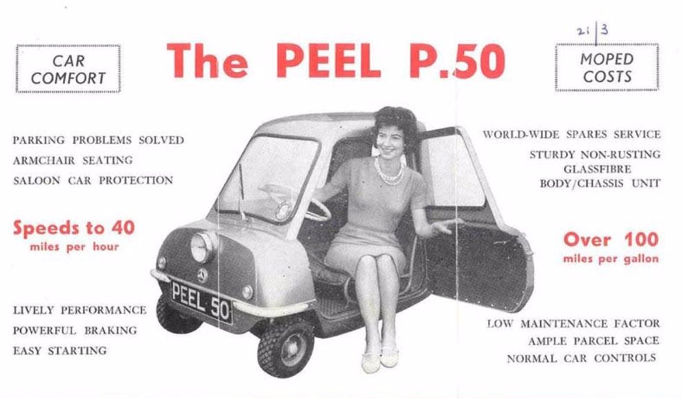 Reclame voor de Peel P50