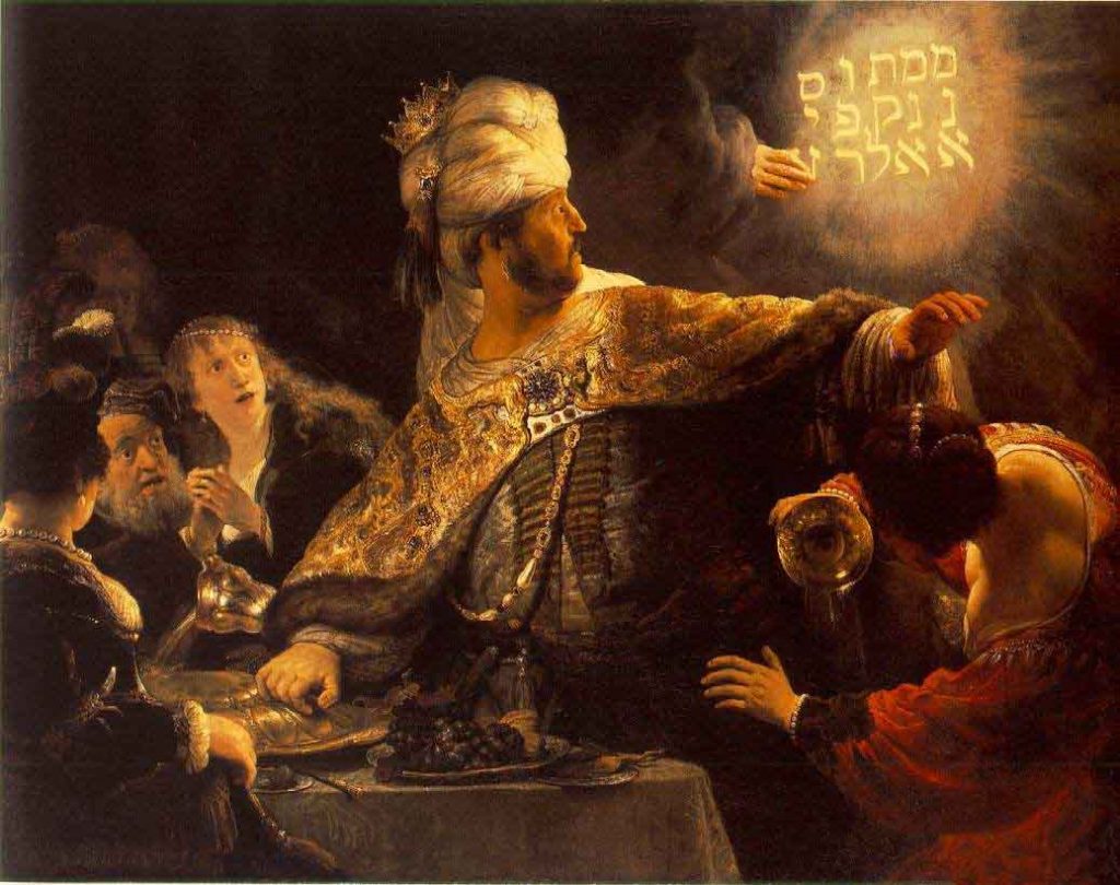  Rembrandt - Het feestmaal van Belsassar