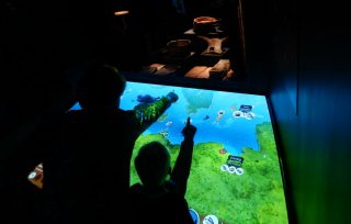 Interactief display over oude handelsroutes (Historiek)