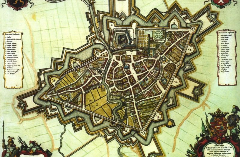 Breda in 1653 volgens Willem en Joan Blaeu