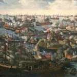 De Slag bij Lepanto (schilder onbekend)