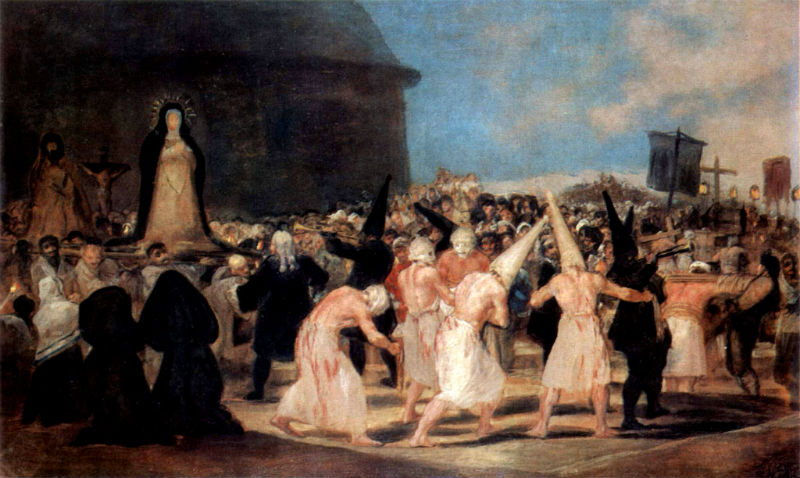 Flagellanten door Francisco de Goya