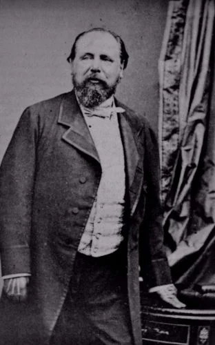 Fotoportret van Willem III uit 1870