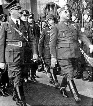 Franco en Hitler in Hendaya 1940
