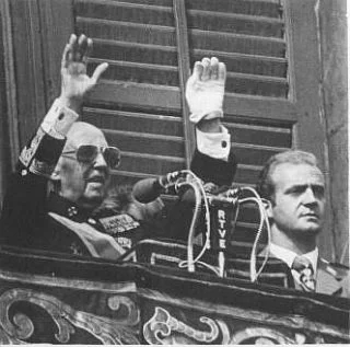 Franco en Juan Carlos in 1975