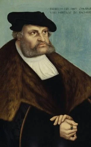 Frederik de Wijze, keurvorst van Saksen door Lucas Cranach de Oude, geschilderd in 1532.