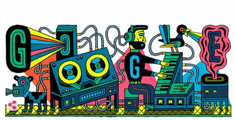 Geschiedenis van de elektronische muziek - Google Doodle