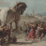 Het Paard van Troje - Giovanni Domenico Tiepolo