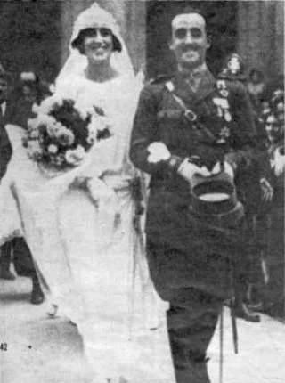 Huwelijk Franco met doña Carmen Polo