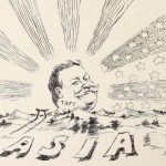 Politieke cartoon over William Howard Taft, 'uitvinder' van de ‘dollardiplomatie’ (wiki)
