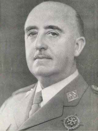 Portret van Francisco Franco