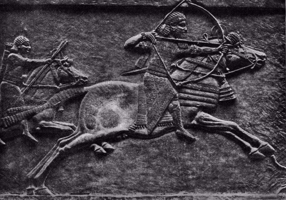 Assoerbanipal op jacht. British Museum