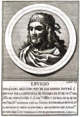 De Visigotische koning Ergica