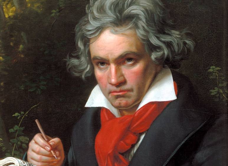 Ludwig van Beethoven, portret door Joseph Karl Stieler, 1820