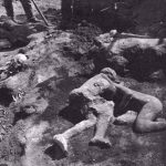 Twee geslaagde gips-afgietsels van Vesuvius-slachtoffers