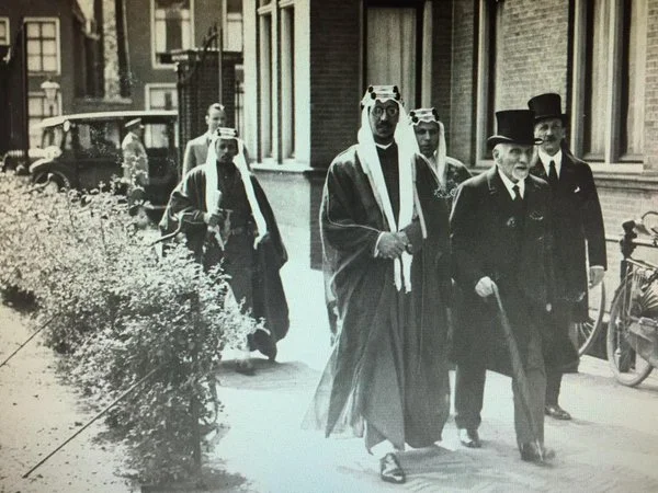 Snouck Hurgronje met prins Saud in Leiden, in 1936, het laatste levensjaar van de arabist (cc - Laurens Westhoff)