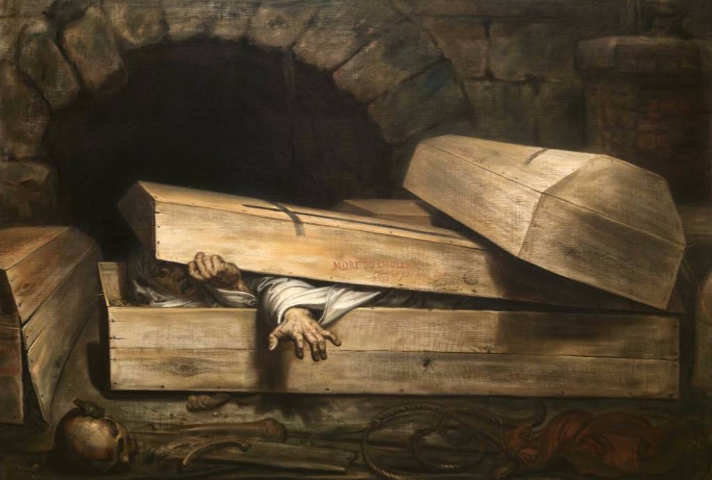 De overhaaste begrafenis - Antoine Wiertz, 1854 (Koninklijke Musea voor Schone Kunsten van België te Brussel, Wiertzmuseum)