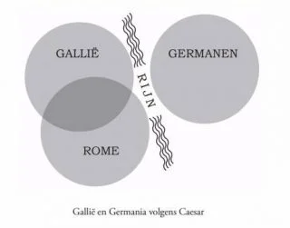 Gallië en Germania volgens Caesar (James Hawes)