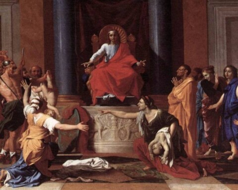 Het Salomonsoordeel - Nicolas Poussin
