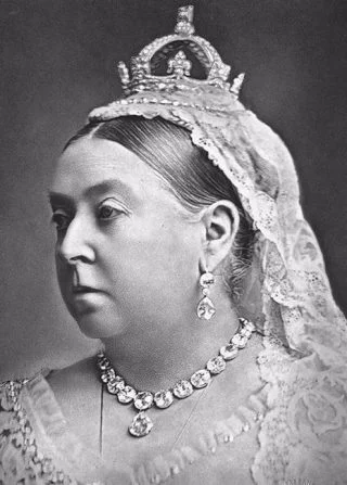 Koningin Victoria met de diamant